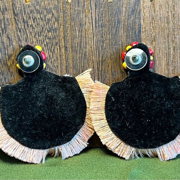 Colorful beaded & fringe earrings ๐โค๏ธ๐ excellent condition - Picture 5 of 5